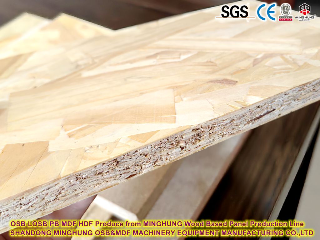 OSB LOSB PB MDF HDF Produce from MINGHUNG Wood Based Panel Production Line OSB LOSB PB MDF HDF Produtos de MINGHUNG Linha de produção de painel baseada em madeira