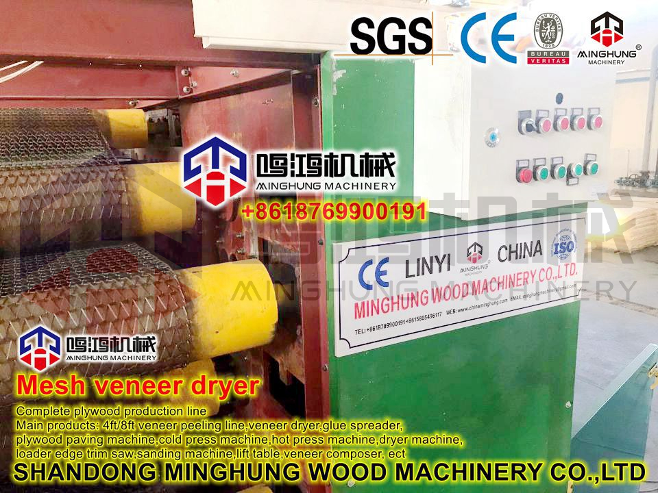 mesh veneer drying secagem de folheado de malha