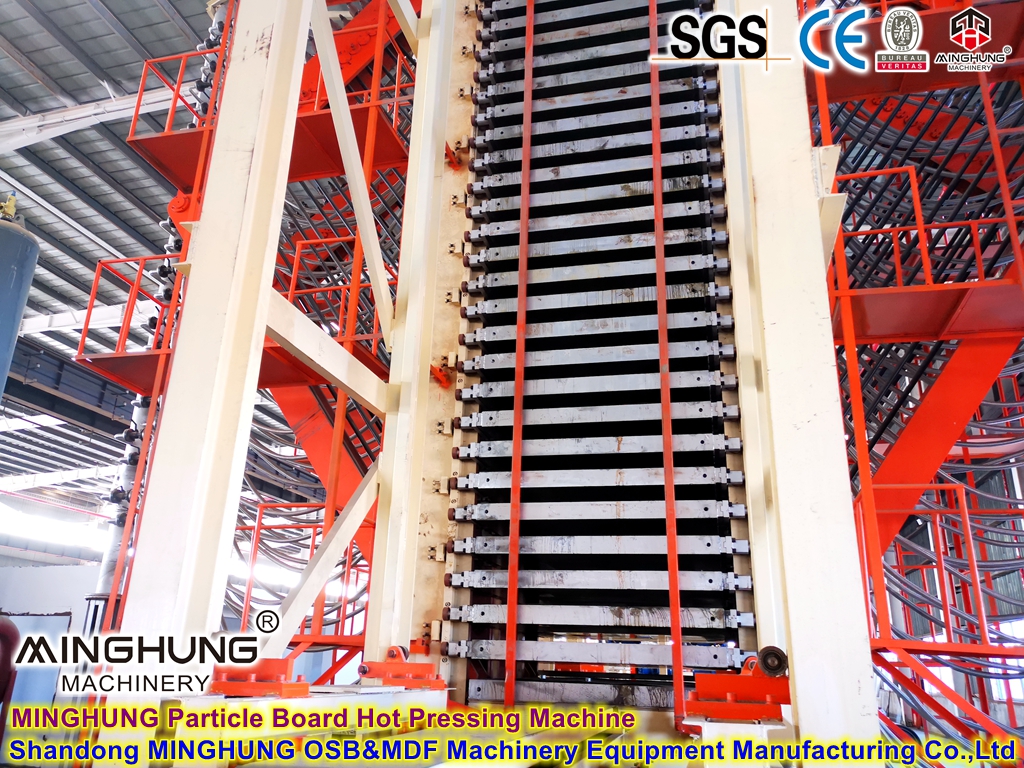 Particle Board Hot Press Machinery Máquinas de imprensa quentes da placa de partícula