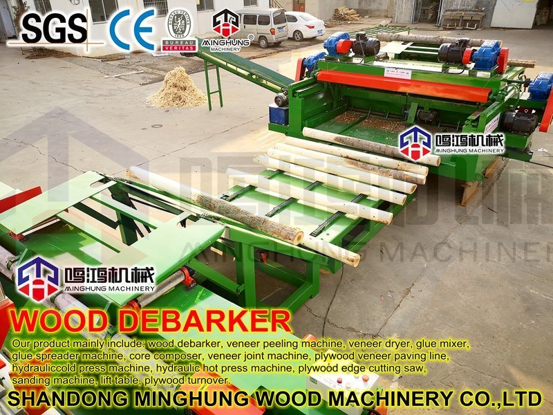 8feet wood debarker with chipper descascador de madeira de 8 pés com picador