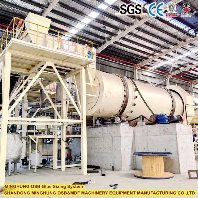 MINGHUNG OSB Gluing Sizing System MINGHUNG Sistema de dimensionamento de colagem OSB
