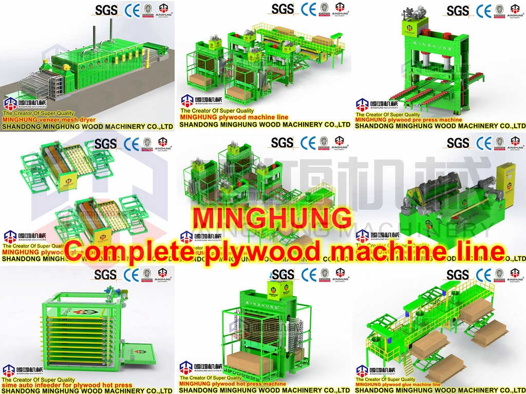 MINGHUNG Linha de máquinas para compensado MCHINERY