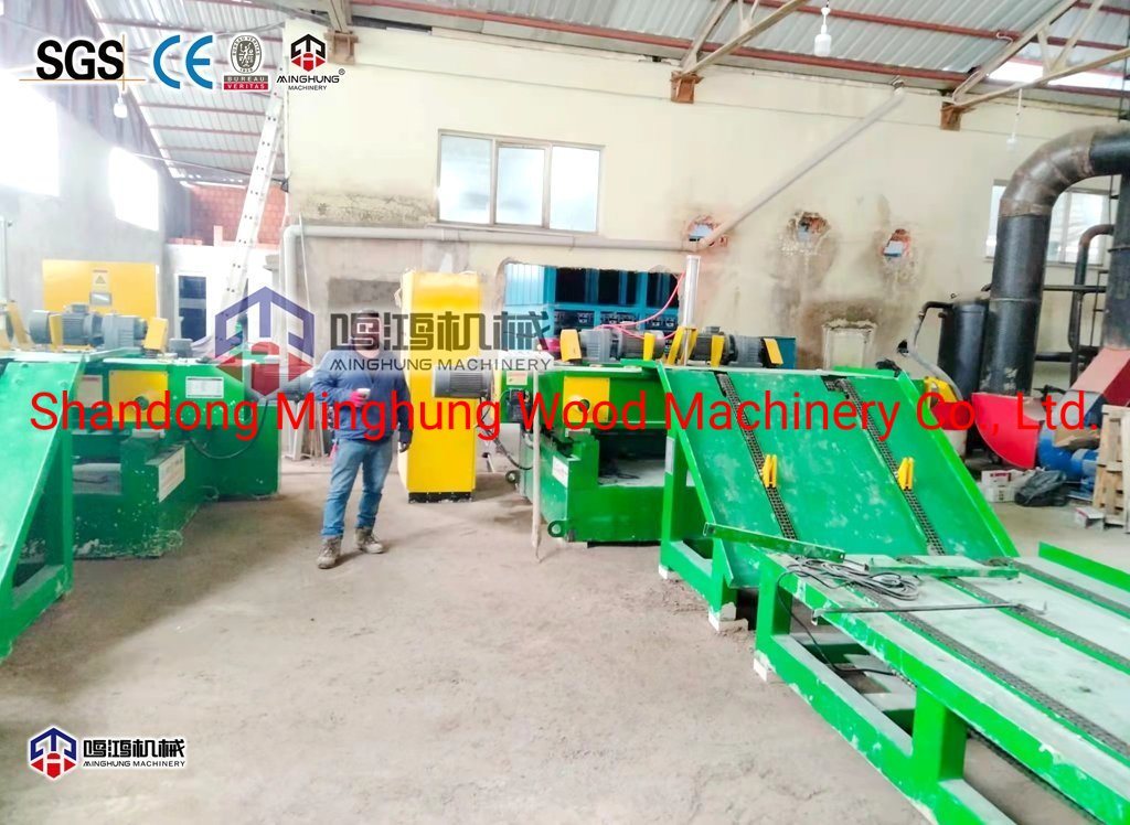 Torno folheado de madeira de 8 pés com ar condicionado caixa elétrica para descascar produção de papel de madeira