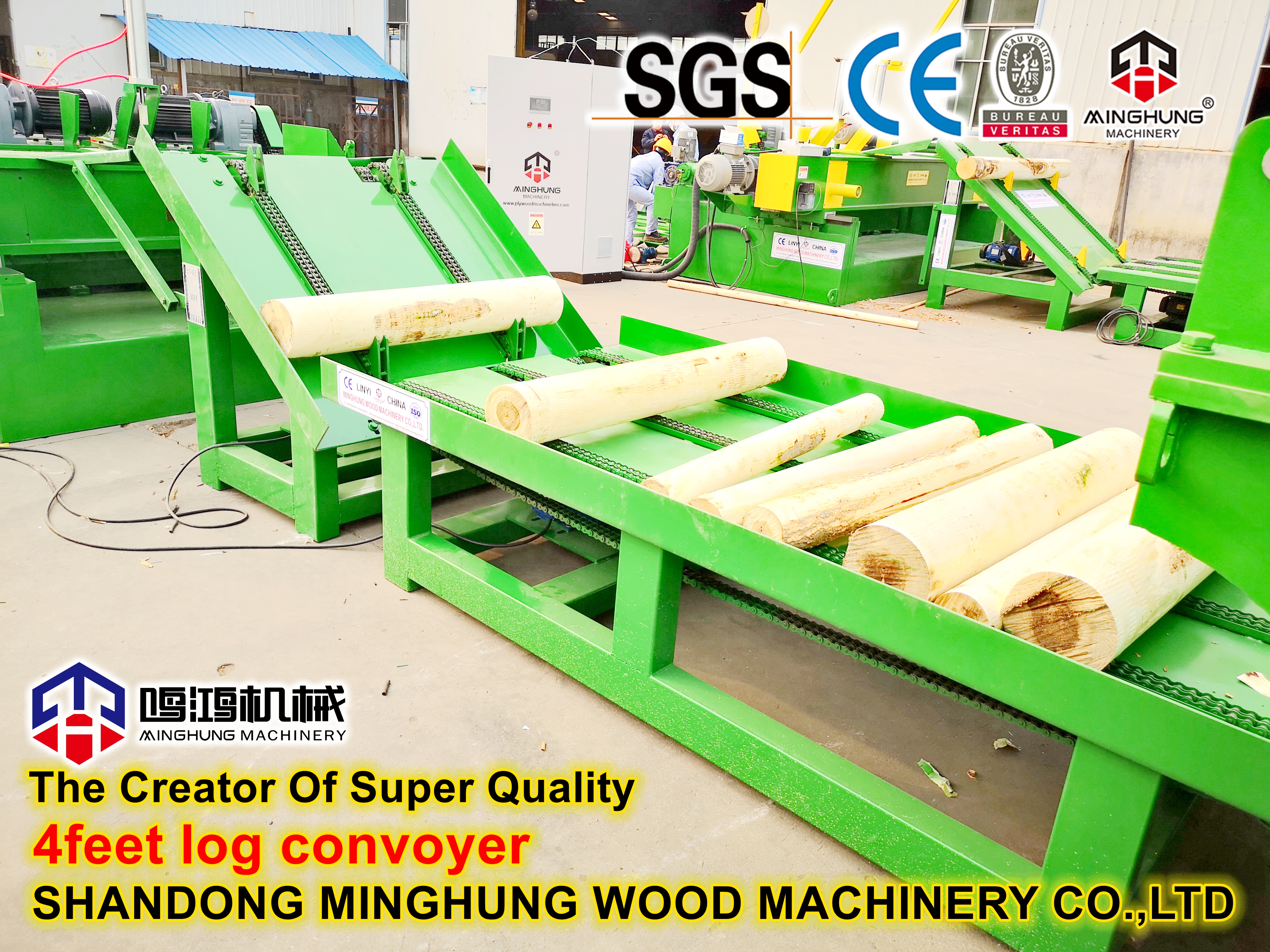 transportador de toras de 4 pés