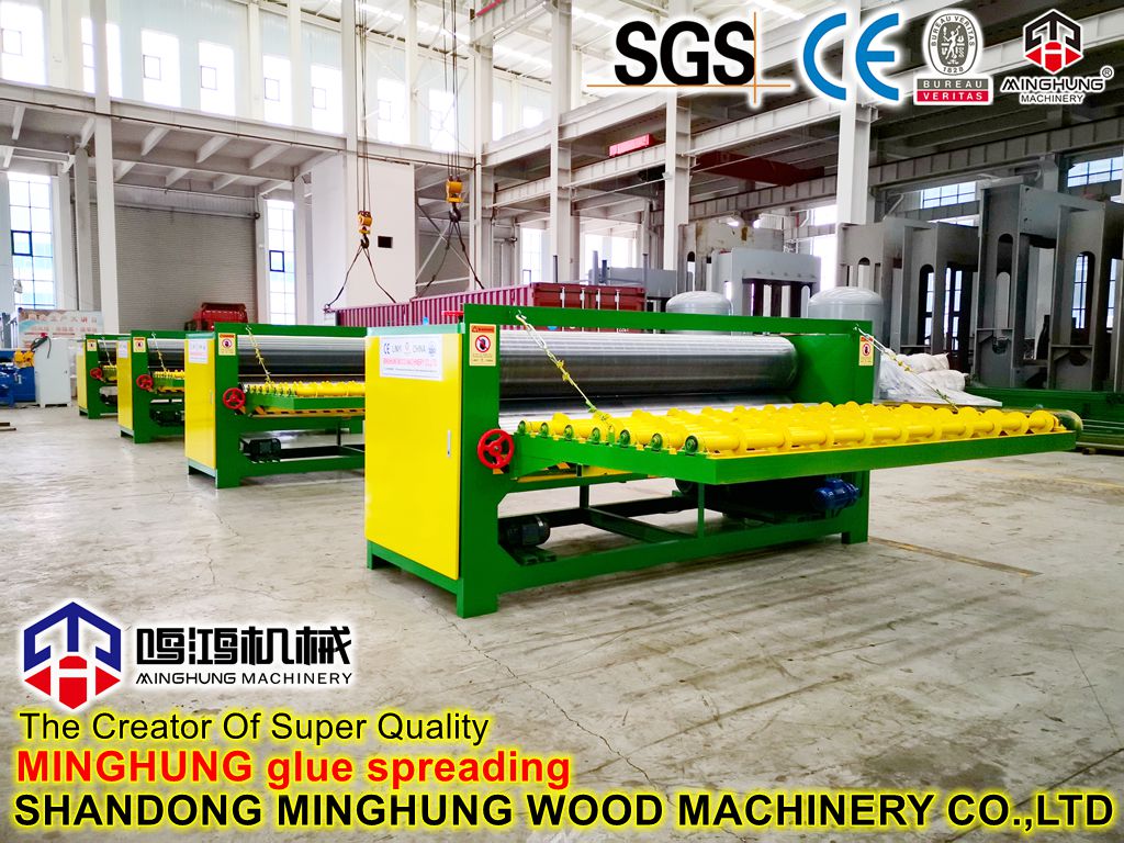 MINGHUNG Máquina espalhadora de cola para compensado