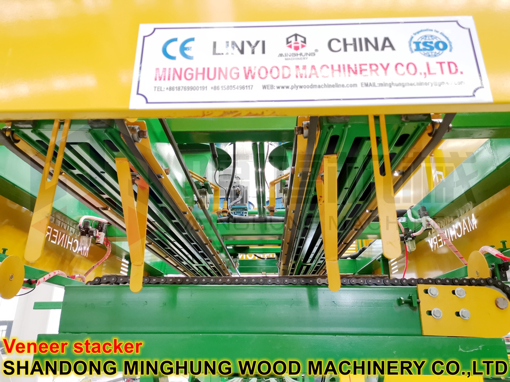 detalhes do empilhador folheado