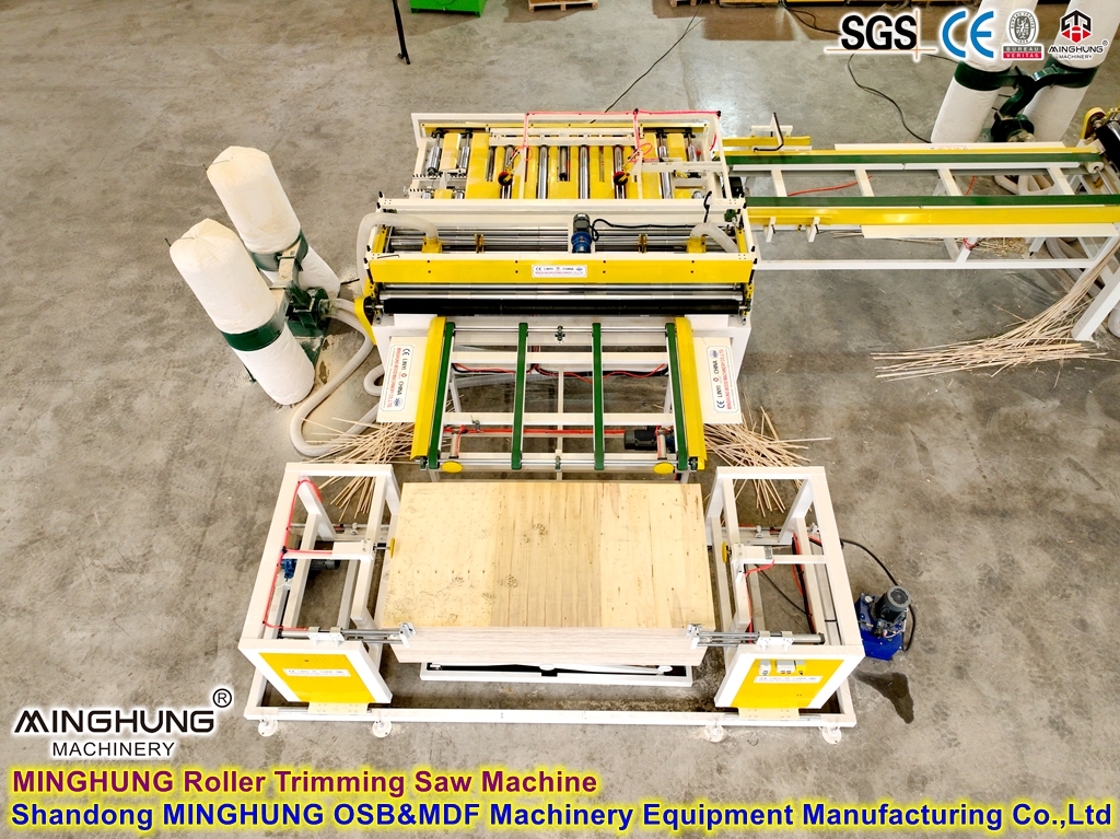 Linha de produção automática de aglomerado para máquina de fabricação OSB com capacidade 100-400cbm