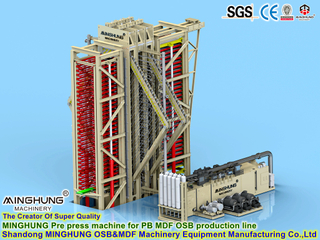 Fabricante de linha HDF de aglomerado OSB MDF: Máquina de prensa quente hidráulica de calor para construção de material de alta resistência