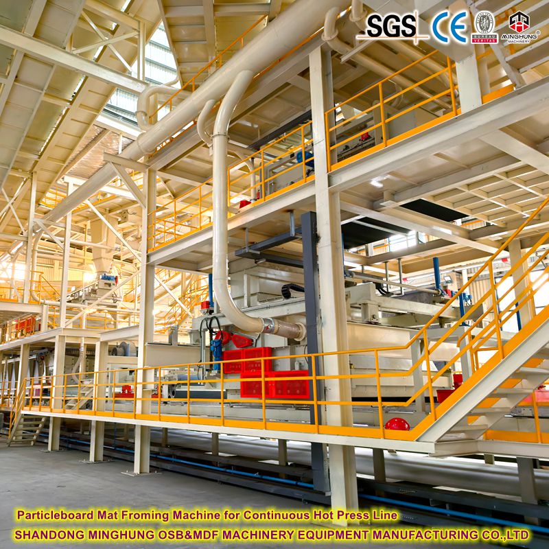 Máquina de esteira de partícula para a linha de produção de imprensa quente contínua