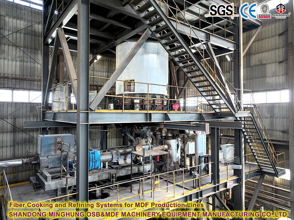Sistemas de cozinha e refino de fibra para linhas de produ&ccedil;&atilde;o de MDF