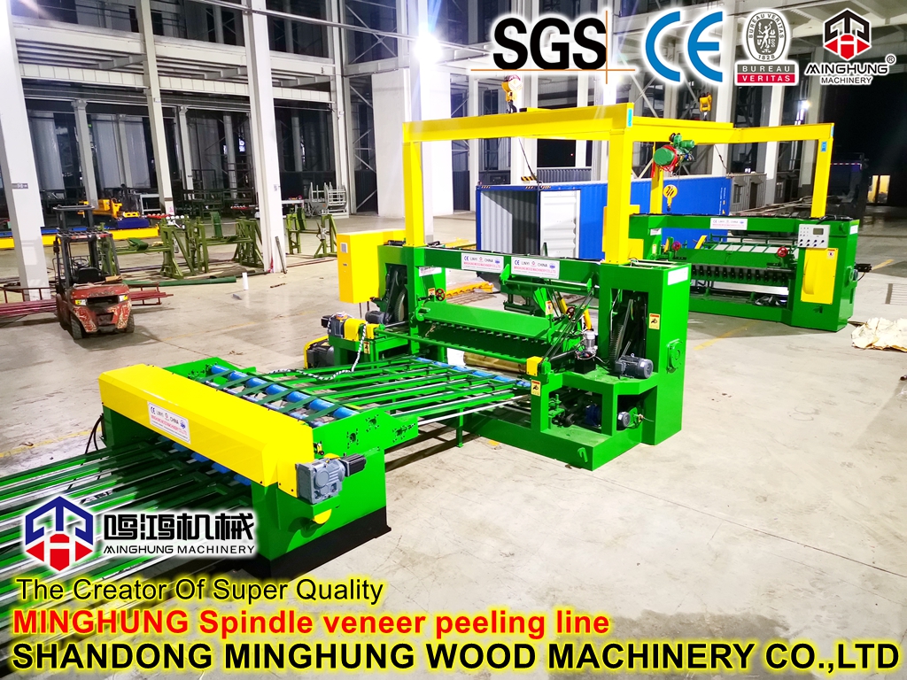 Torno de descascamento de eixo com diâmetro máximo de tora de 1600 mm