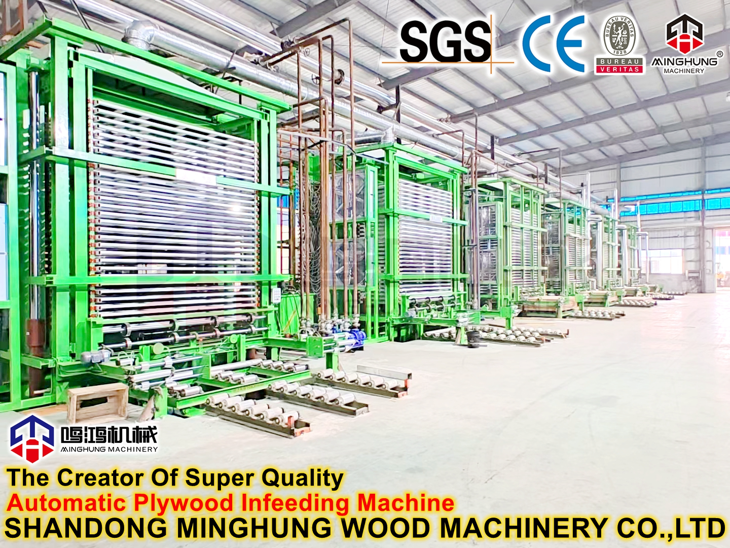 máquina automática de alimentação de compensado