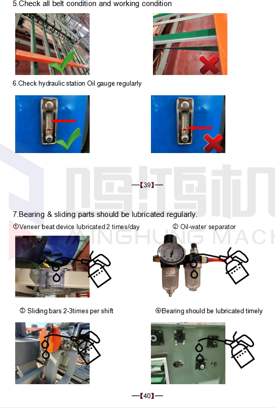 empilhador de folheado Armário de controle elétrico 40
