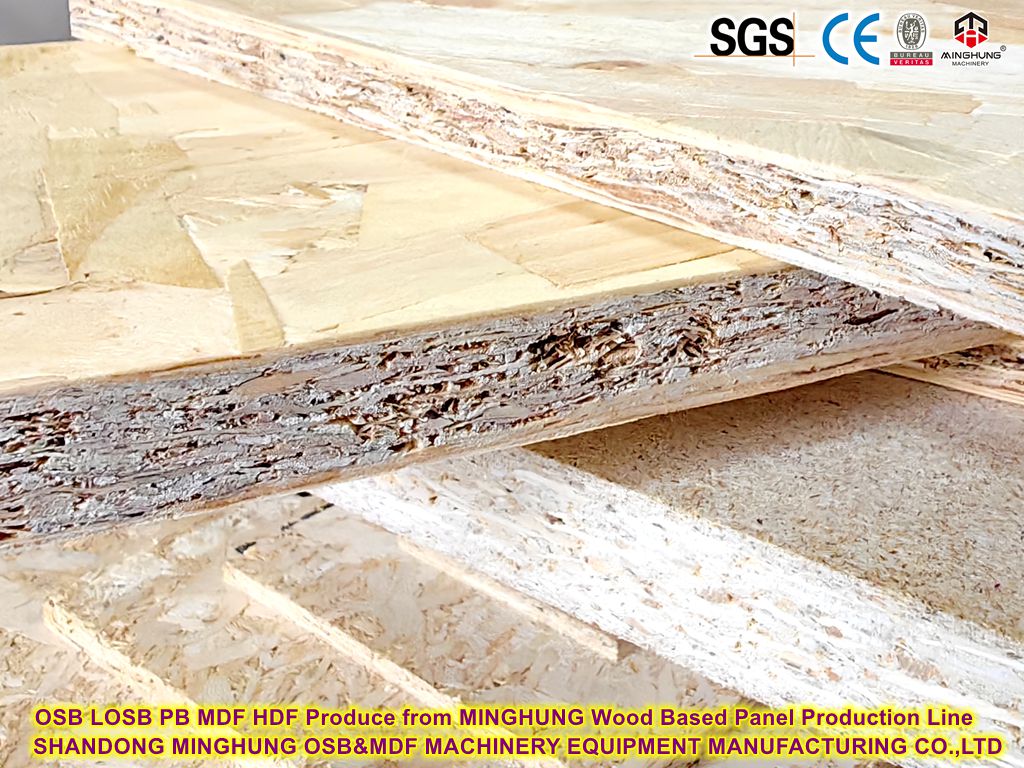 Losb PB MDF HDF Produto de MINGHUNG Linha de produção de painel baseada em madeira