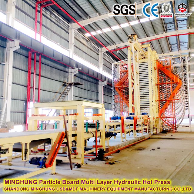MINGHUNG M&aacute;quina de prensagem a quente hidr&aacute;ulica multicamada OSB
