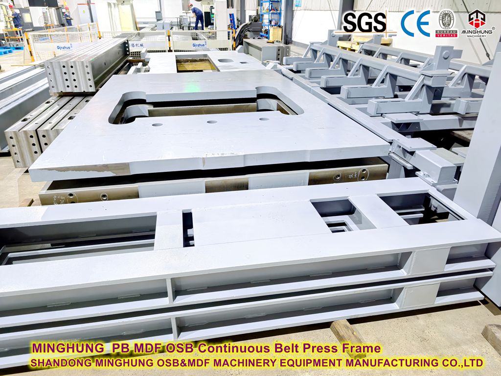 MINGHUNG PB MDF Frame de prensa de correia contínuo