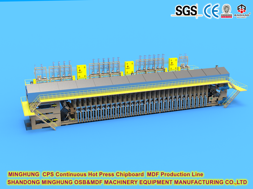 CPS Linha de produção MDF da Press MDF da Press Hot Press contínua