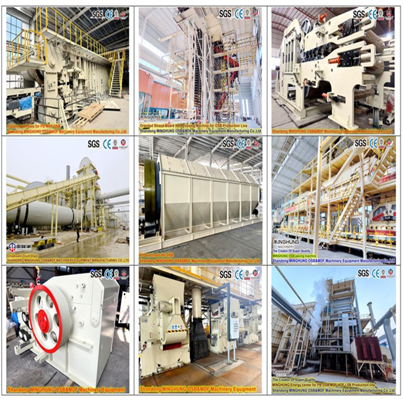 China MINGHUNG MDF PB OSB production line China MINGHUNG MDF PB OSB Linha de produção