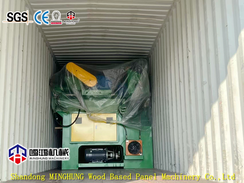 carregamento do descascador de toras minhung