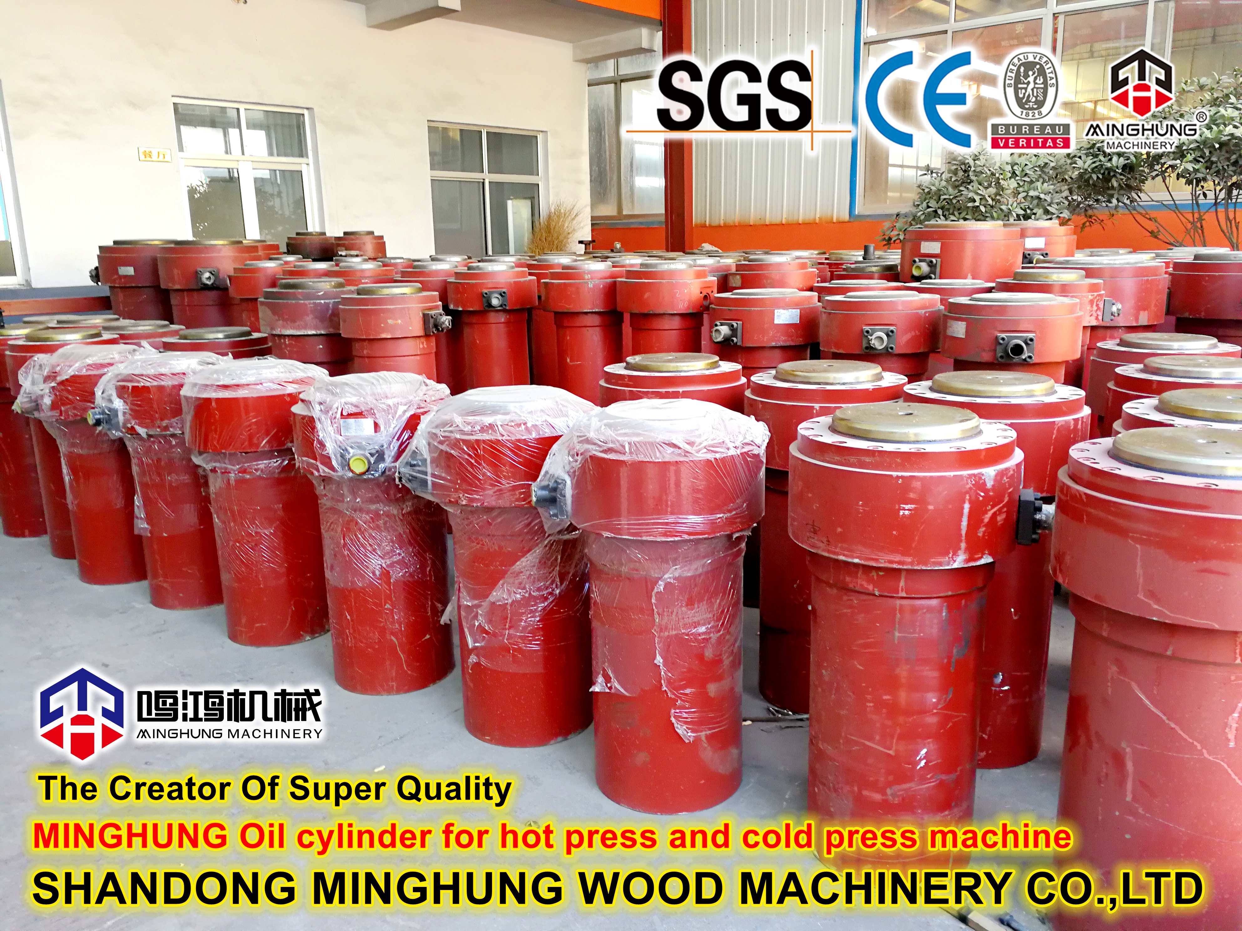 Cilindro de óleo da prensa de compensado