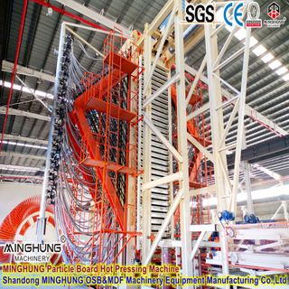  50.000 m³ por ano Linha de quadro de partículas com imprensa multicamada 