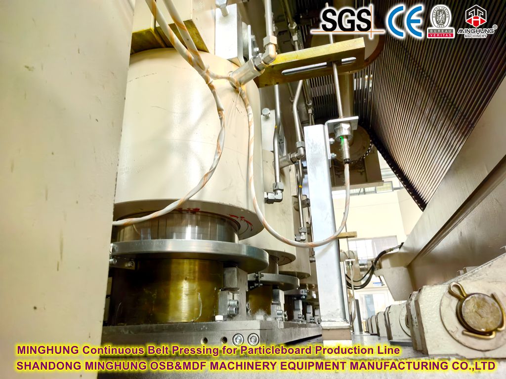 MINGHUNG Pressionamento contínuo da correia para a linha de produção de partículas 