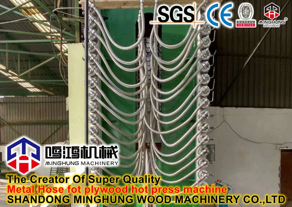 Mangueira de metal para máquina de prensagem a quente de madeira compensada