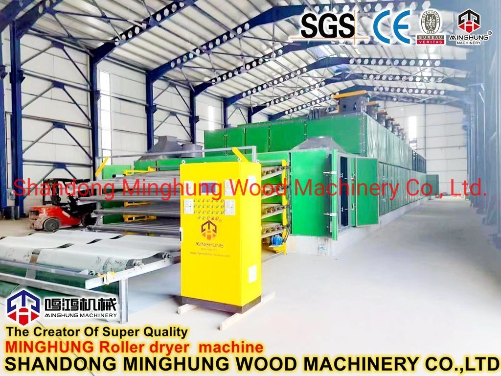 China Linyi Fabricante Veneer Dryer Machine Roller Dryer