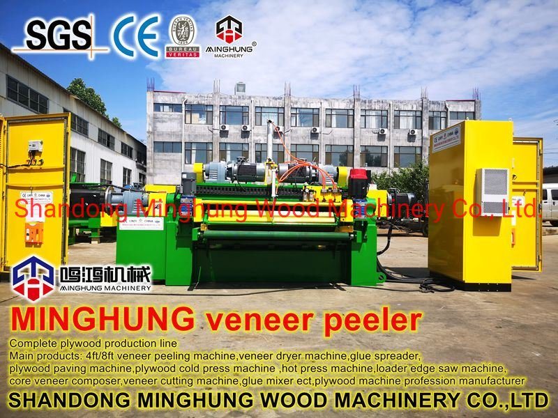 Torno de descamação de folheado rotativo sem eixo China Linyi