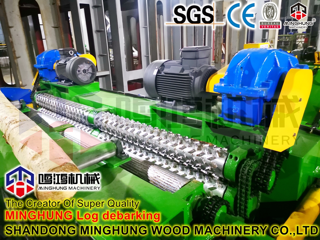 máquina de descascar madeira