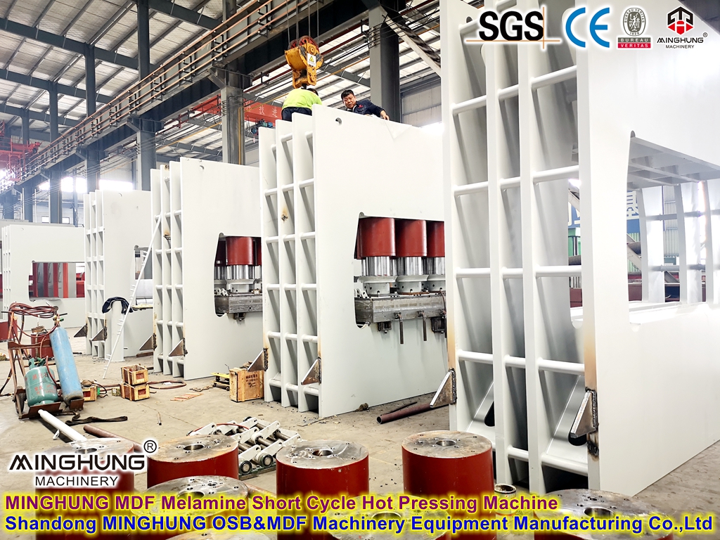 MINGHUNG Prensa quente de ciclo curto de melamina