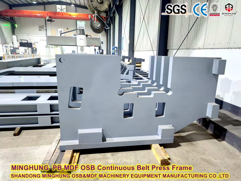 MINGHUNG PB MDF OSB Frame de prensa de correia contínuo