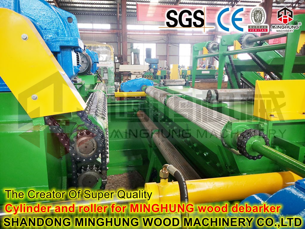 Cilindro e rolo para descascador de madeira MINGHUNG
