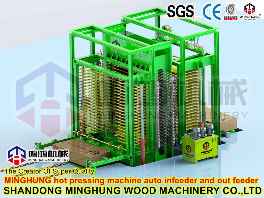 Máquina de prensagem a quente de placa de melamina de alta pressão para produção de compensado de melamina