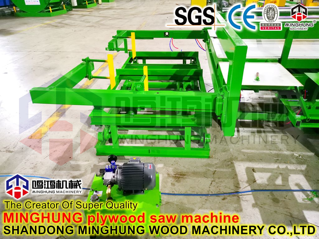 corte de madeira compensada