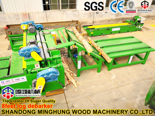 Máquina de descascar folheados de bétula