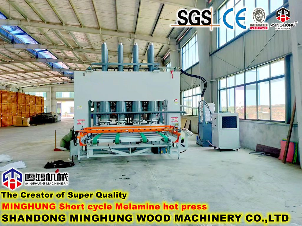 prensa quente de melamina de ciclo curto