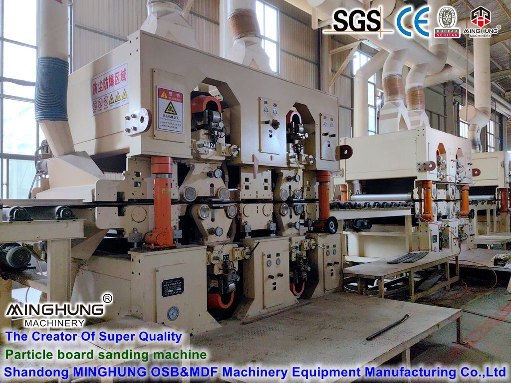 Máquina de lixar linha de produção Shandong Minghung PB OSB