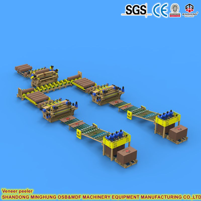 Veneer peeler Descascador de folheado