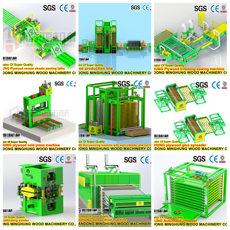 MINGHUNG linha de produ&ccedil;&atilde;o de compensado