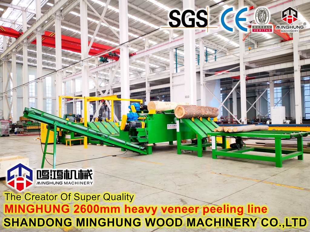 MINGHUNG Linha de descascamento de folheado pesado de 2600 mm