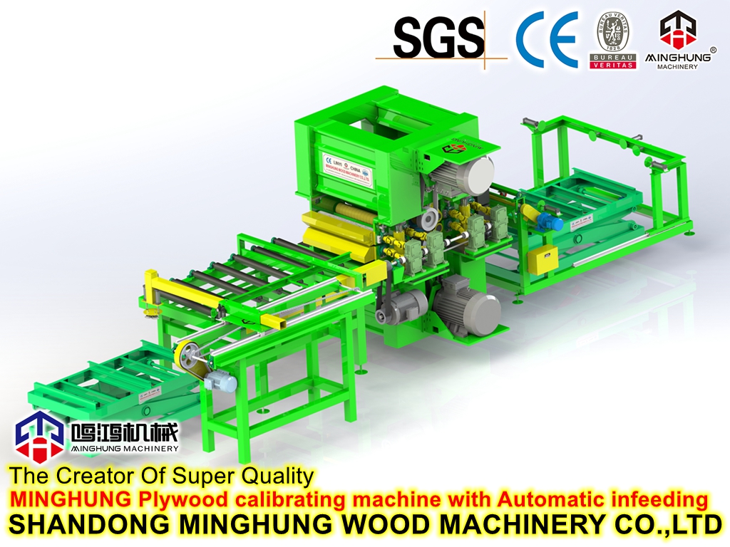 MINGHUNG Máquina calibradora de compensado com alimentação automática