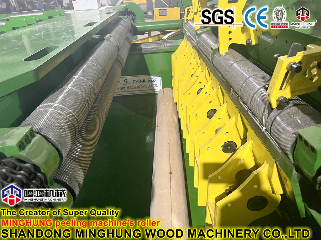 sistema de faca hidr&aacute;ulica para m&aacute;quina de descascar