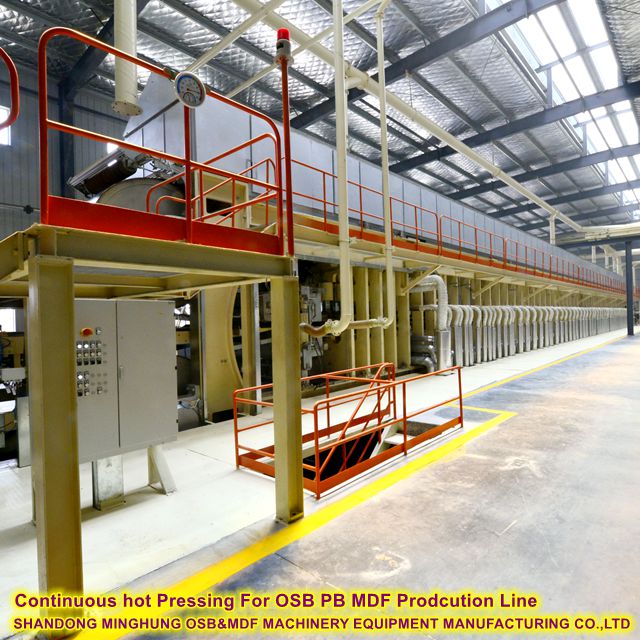 Pressionamento a quente contínuo para a linha de produtora OSB PB MDF
