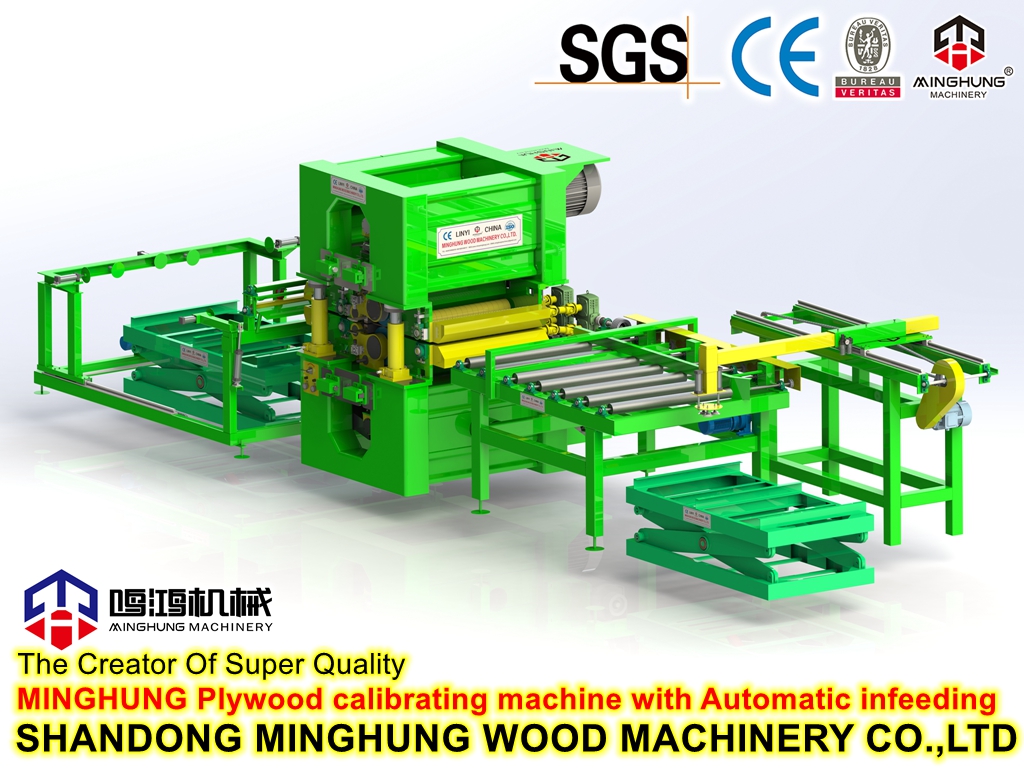 MINGHUNG Máquina calibradora de compensado com alimentador automático