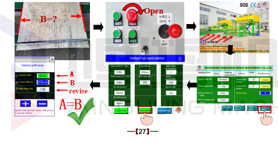 empilhador de folheado Armário de controle elétrico 27