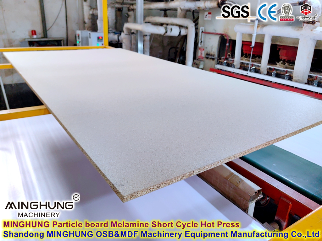 Linha de produção de aglomerado de melamina