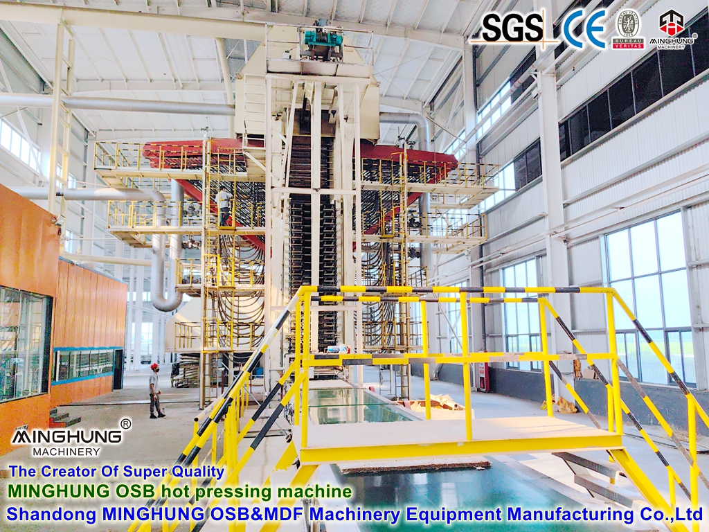 Máquina de prensagem a quente OSB para fabricação de OSB