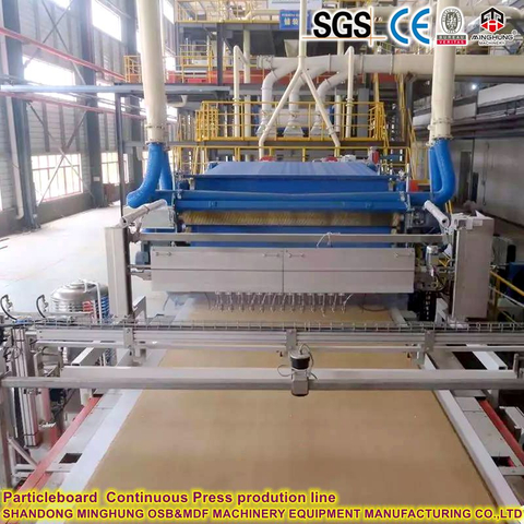Máquina de prensa contínua do OSB com sistema de controle Siemens PLC e tela de toque de 10,1 polegadas