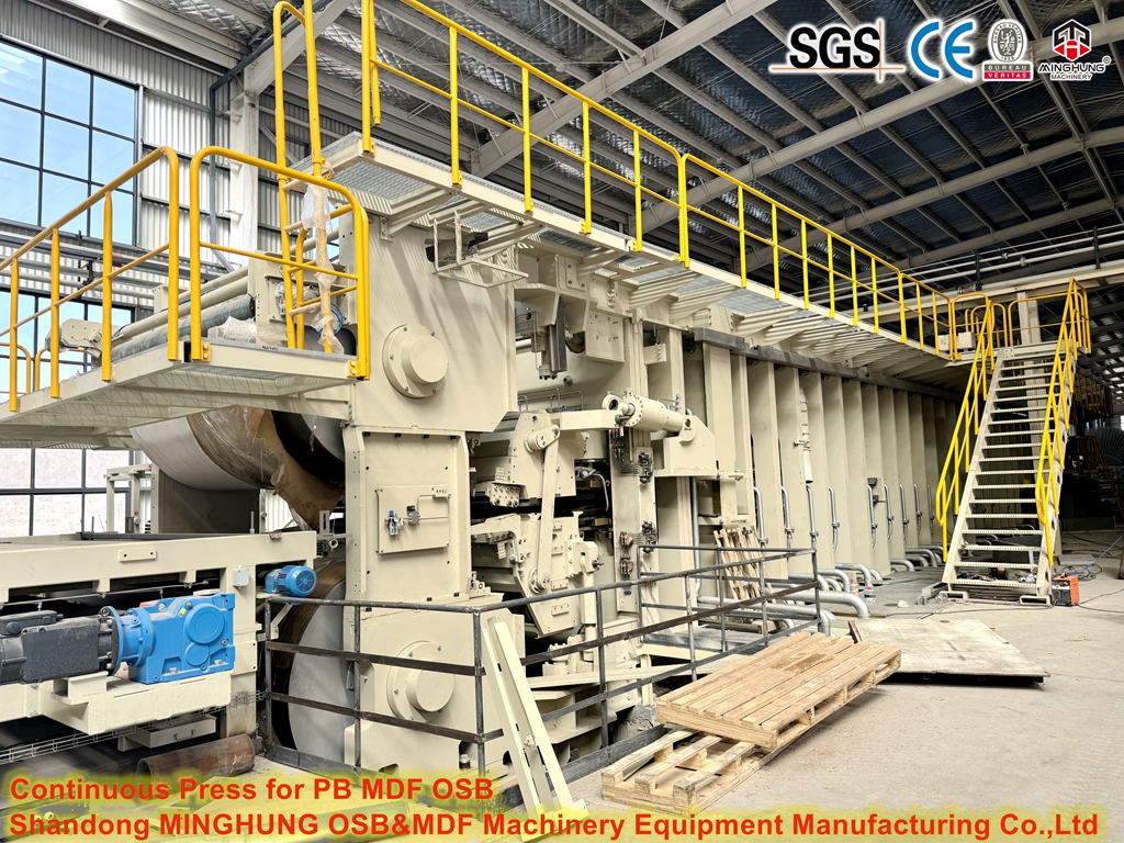 Imprensa quente e plana contínua para a produção do PB MDF OSB